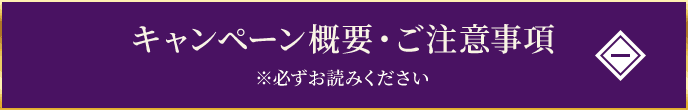 キャンペーン概要・ご注意事項 ※必ずお読みください