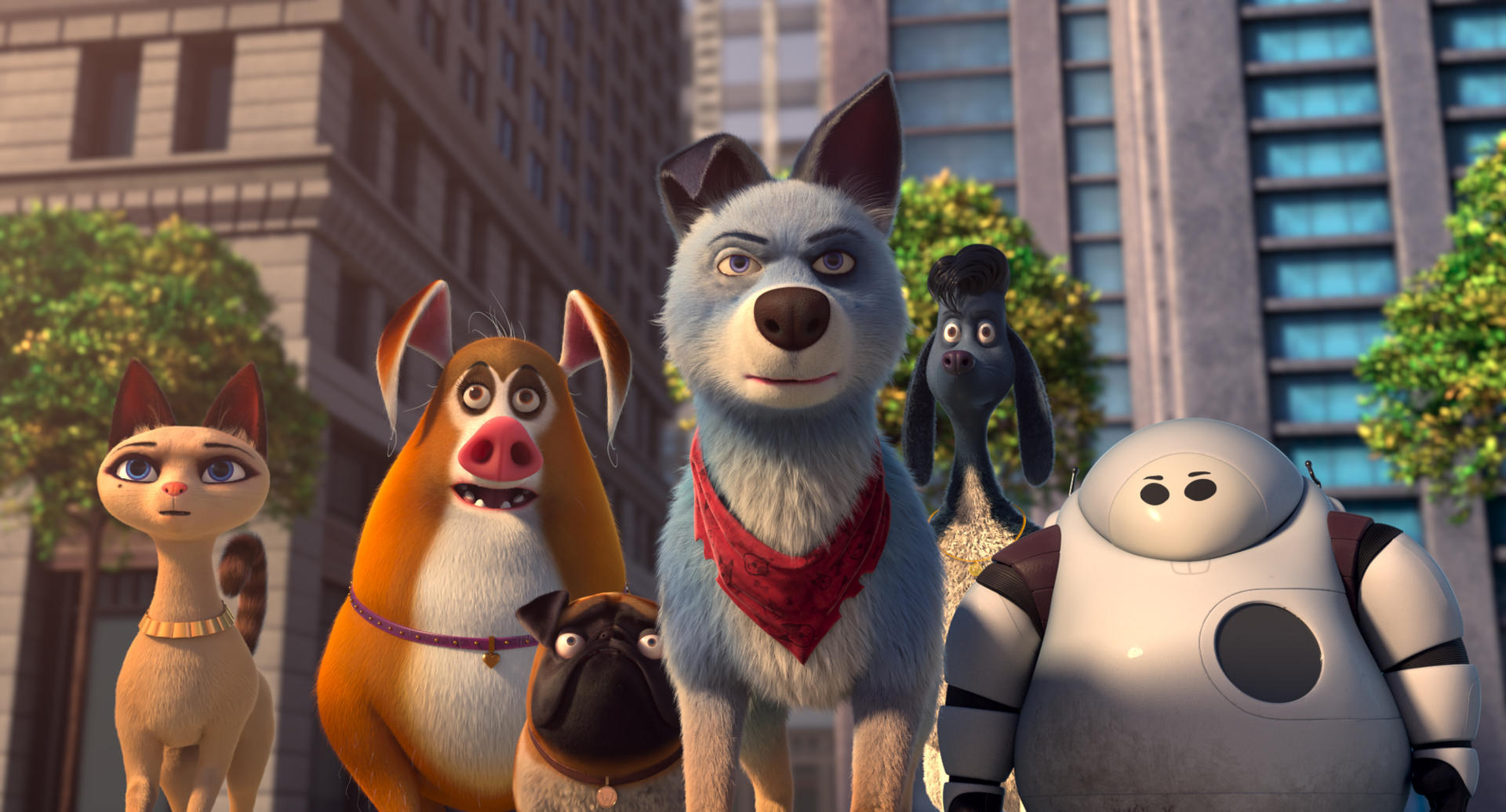 Netflix映画『立ち上がれ! ペット団 〜ロボシティを救え〜』：甘えん坊のペットが世界を救うヒーローに変貌する感動の冒険物語