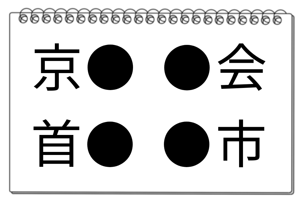 【脳トレクイズ】サクッと解いてみよう！4つの言葉に共通する漢字を当てて脳トレを楽しもう！