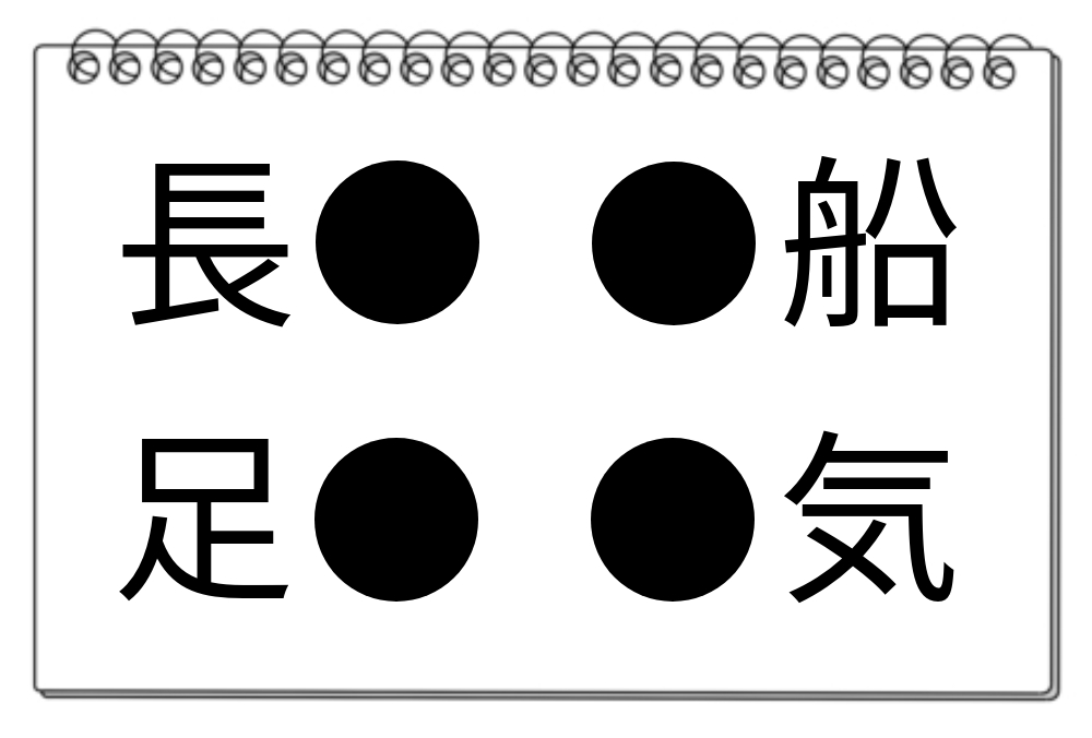 【脳トレクイズ】ちょっと考えてみよう！4つの熟語に共有される漢字は？