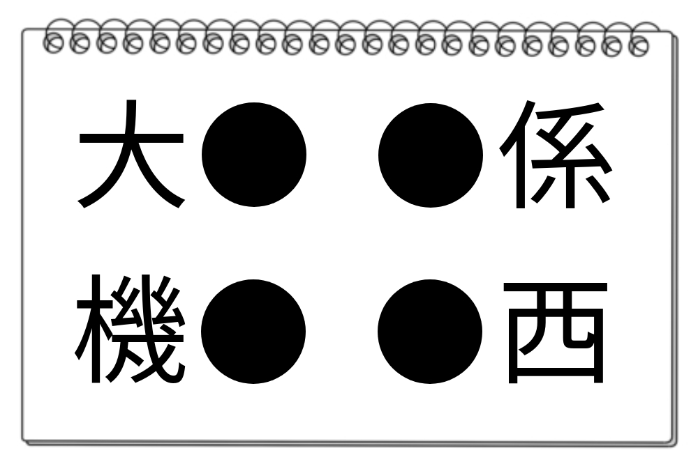 【脳トレクイズ】漢字穴埋めクイズ！この問題分かるかな？