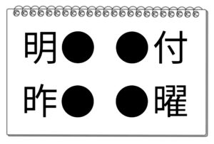 【脳トレクイズ】漢字を探す脳トレクイズ！4つの熟語に共通する漢字は何でしょう？