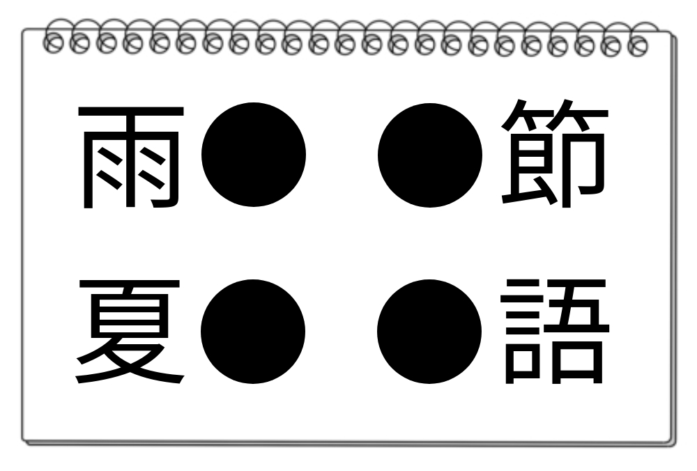 【脳トレクイズ】漢字の共通点を探そう！「●」に入る漢字は何だろう？