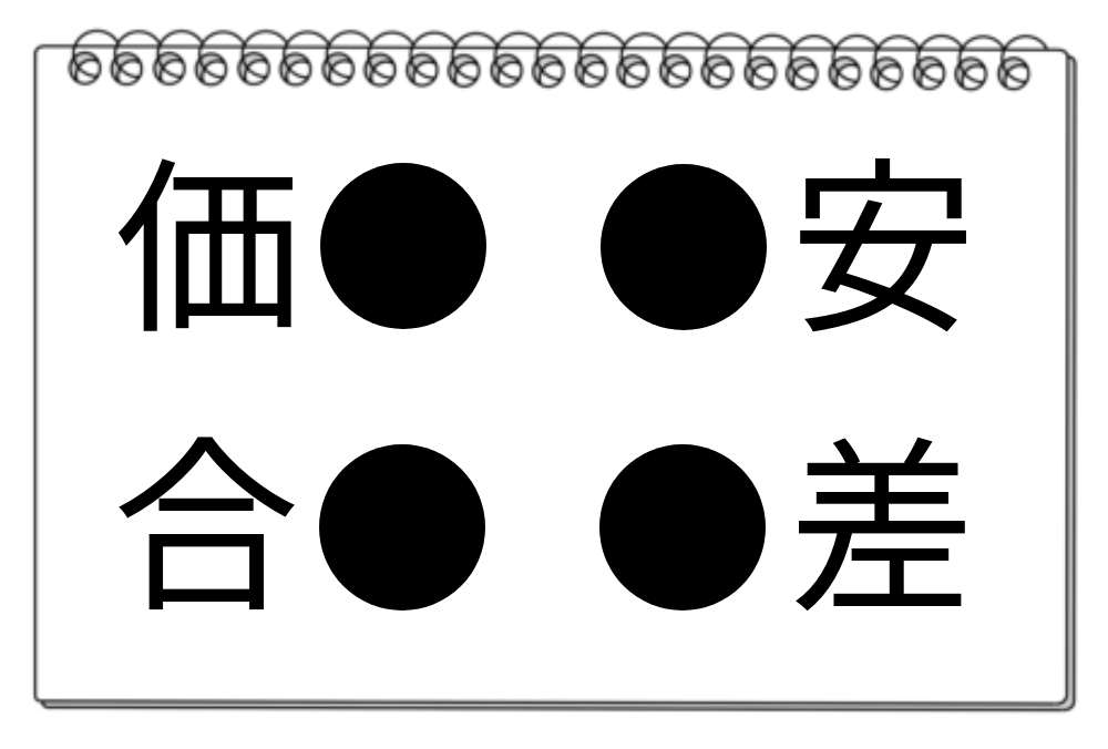 【脳トレクイズ】脳トレに挑戦！共通する漢字を見つけるクイズ