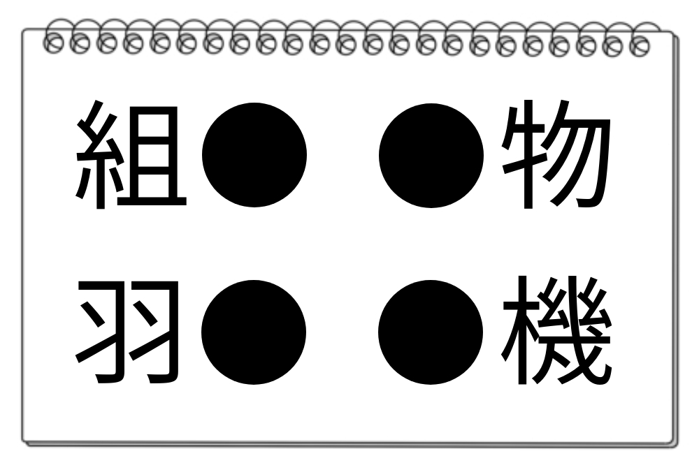 【脳トレクイズ】4つの熟語に共通する漢字は？何秒で解けるかな？