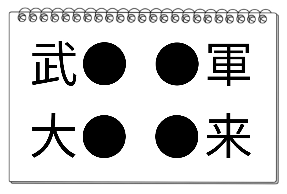 【脳トレクイズ】4つの熟語に共通する漢字を探そう!