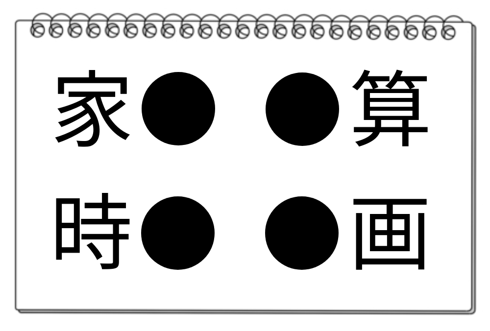 【脳トレクイズ】思考力を鍛えよう！共通漢字発見クイズ