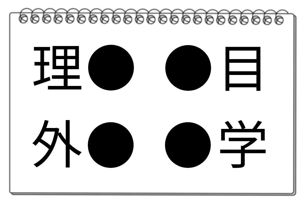 【脳トレクイズ】漢字クイズにチャレンジ！4つの熟語に共通する漢字は何でしょう？