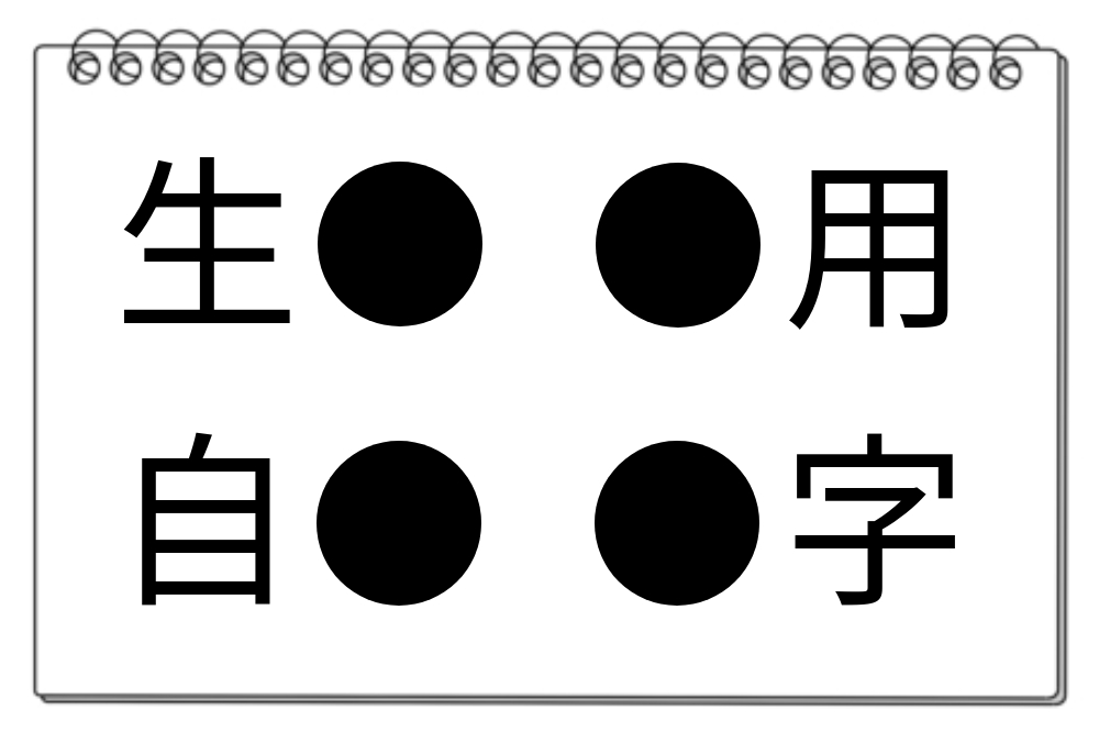 【脳トレクイズ】脳トレクイズに挑戦！「●」に入る漢字はどれ？