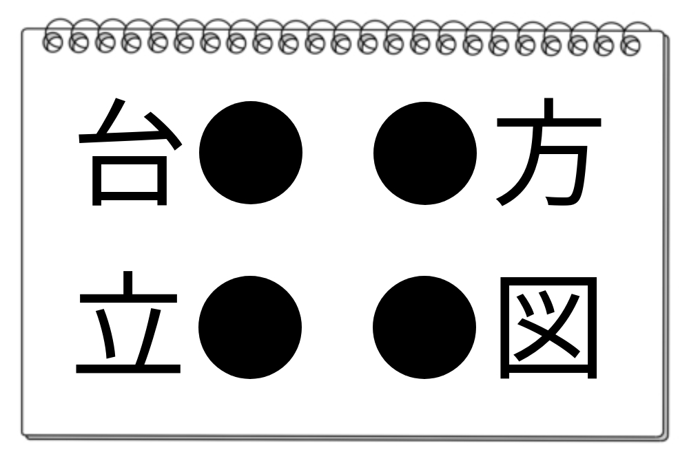 【脳トレクイズ】気軽に謎解き！漢字脳トレクイズに挑戦！「●」に入る漢字は何？