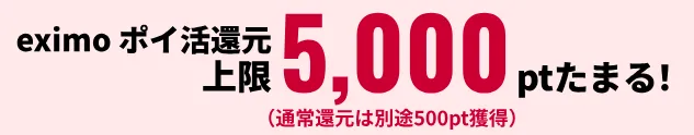 ■毎月最大5,000pt還元される