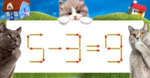 マッチ棒クイズ5－3＝9