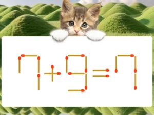 マッチ棒クイズ7＋9＝7