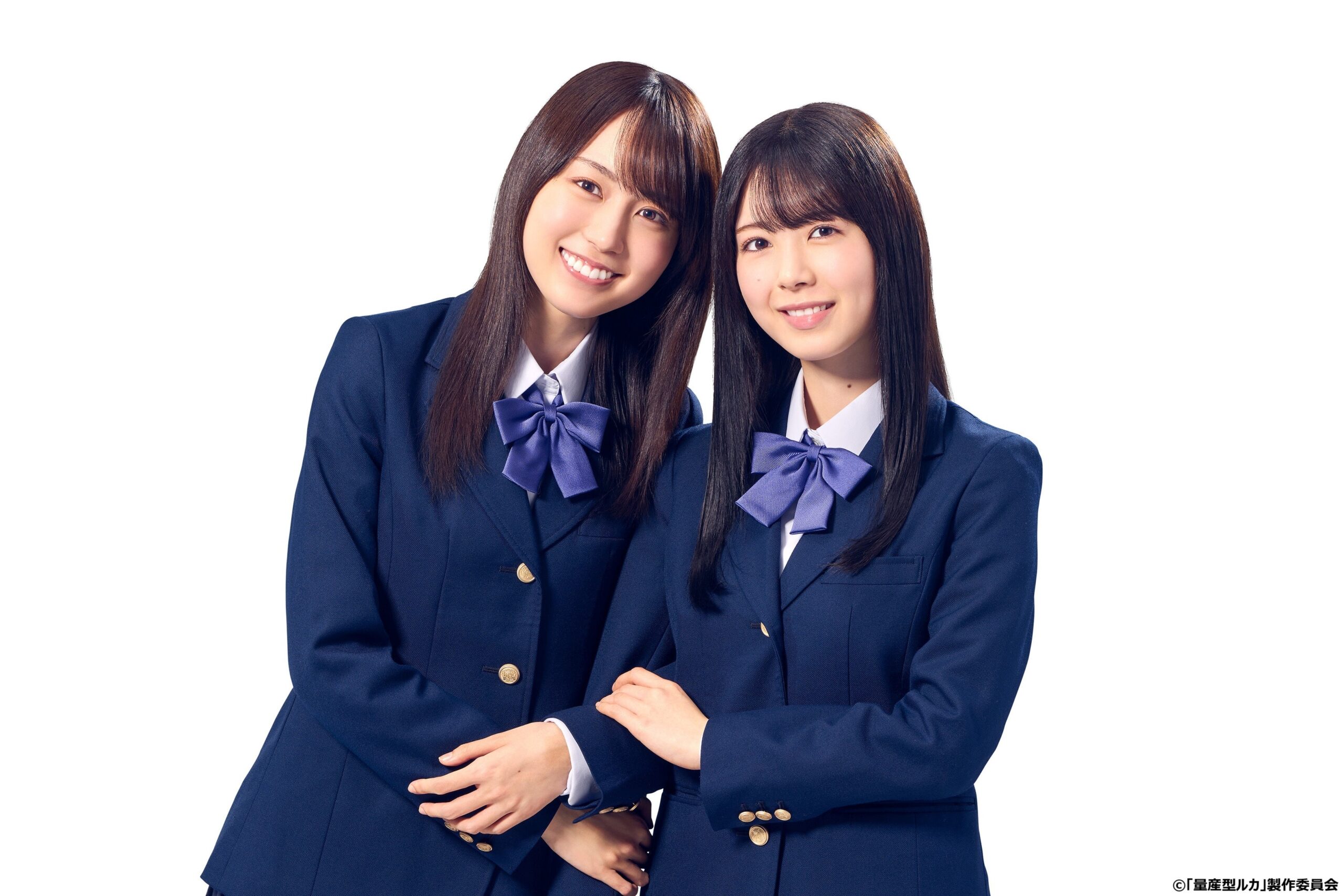 乃木坂46の賀喜遥香さんと筒井あやめさんが並ぶ『量産型ルカ』のキービジュアル