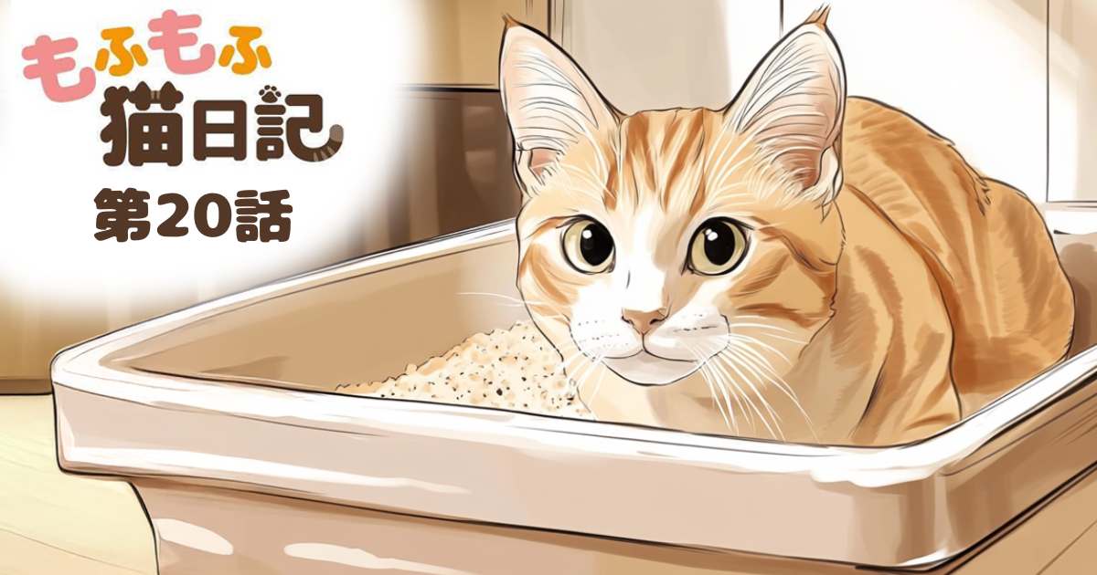 【もふもふ猫日記 第20話】猫砂は足ツボ級の破壊力？【マンガでdポイント】