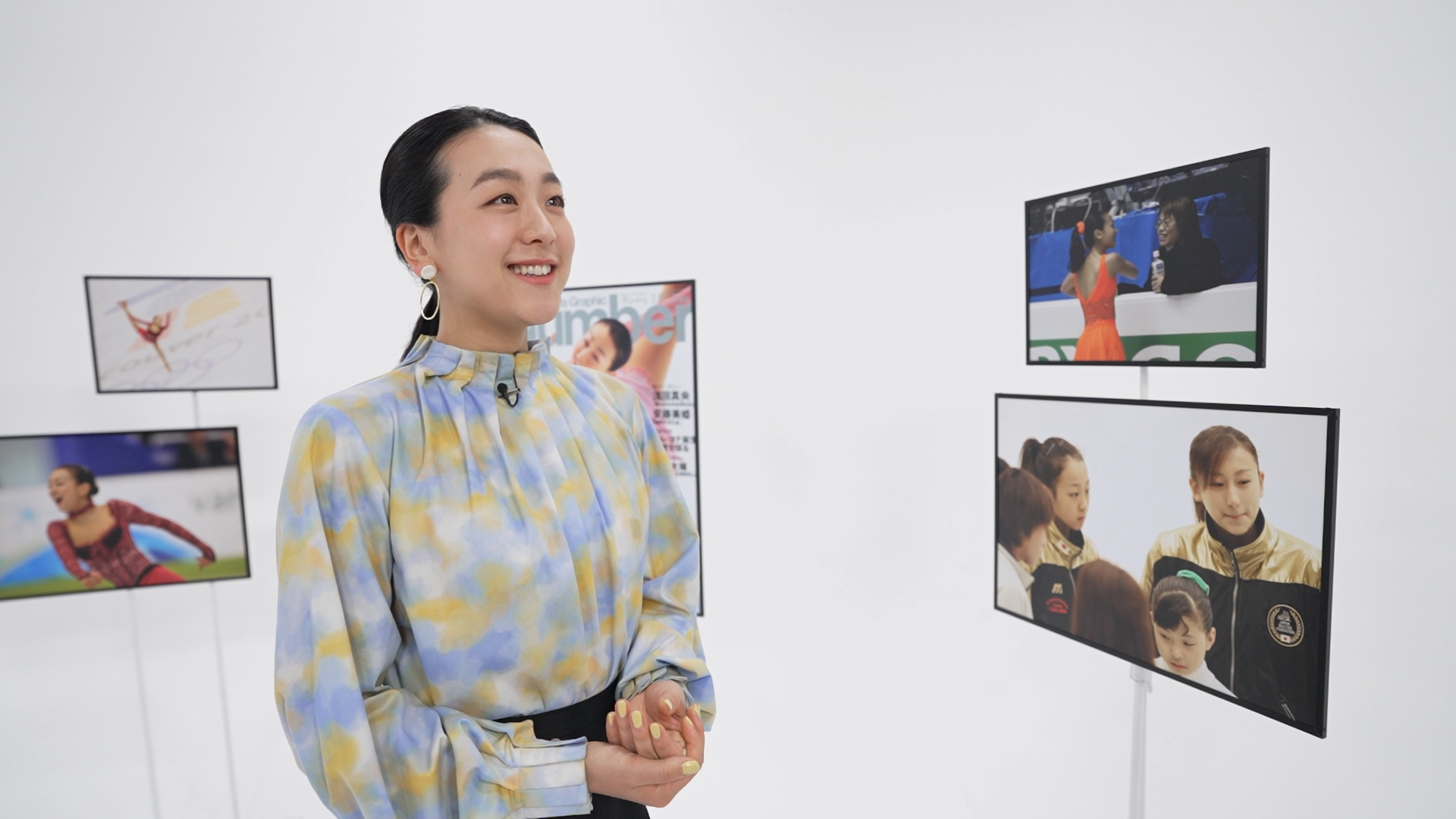 浅田真央さんの演技中の写真