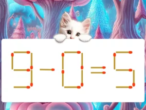 マッチ棒クイズ9－0＝5