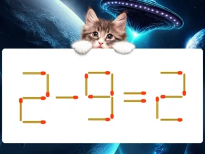 マッチ棒クイズ2－9＝2