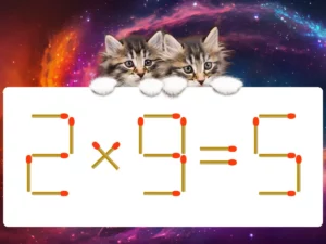 マッチ棒クイズ2×9＝5