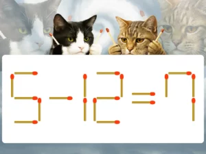 マッチ棒クイズ5－12＝7