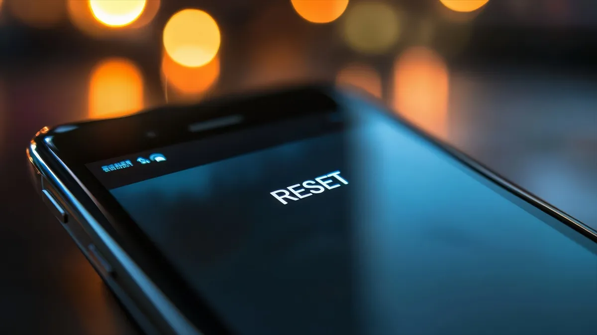 スマホを再起動